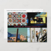 Amish Country Postcard Postkarte (Vorne/Hinten)