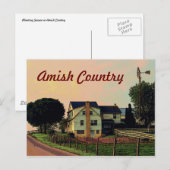 Amish Country Postcard Postkarte (Vorne/Hinten)