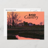 Amish Country Postcard Postkarte (Vorne/Hinten)