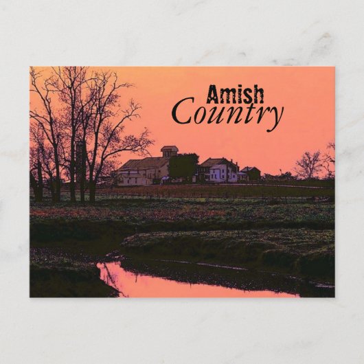 Amish Country Postcard Postkarte (Vorderseite)