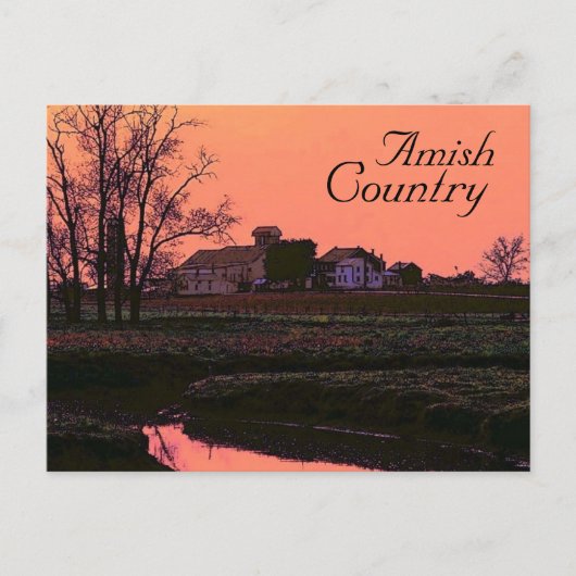 Amish Country Postcard Postkarte (Vorderseite)
