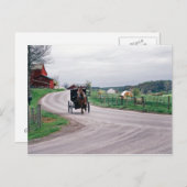 Amish Country Road Postkarte (Vorne/Hinten)