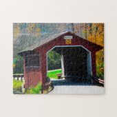 Amish Covered Bridge. Puzzle (Horizontal)