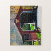 Amish Covered Bridge. Puzzle (Vertikal)