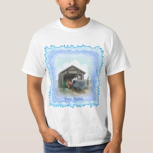 Amish Covered Bridge T - Shirt (Vorderseite)