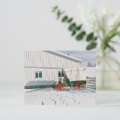 Amish Covered Wagon-Postcard Postkarte (Stehend Vorderseite)