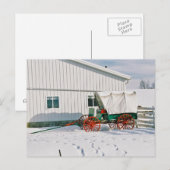Amish Covered Wagon-Postcard Postkarte (Vorne/Hinten)