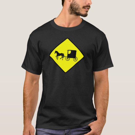 Amish Crossing Sign Classic T - Shirt (Vorderseite)