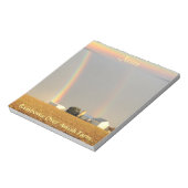 Amish Double Rainbow! Notizblock (Rotiert)