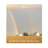 Amish Double Rainbow! Notizblock (Vorderseite)