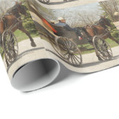 Amish Family Heading Zuhause Geschenkpapier (Rolleneckpunkt)