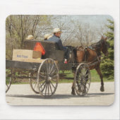 Amish Family Heading Zuhause Mousepad (Vorne)