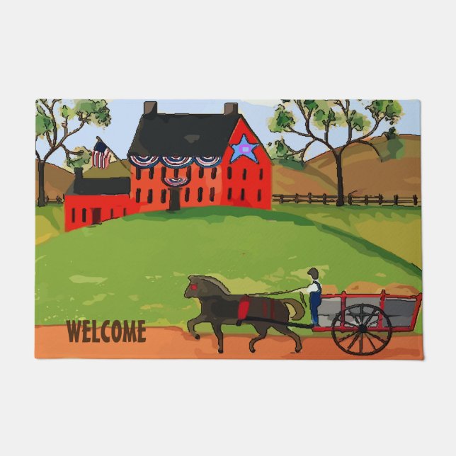 Amish Farm Rug Fußmatte (Vorderseite)
