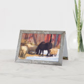 Amish Farm Weihnachtskarten Feiertagskarte (Vorderseite)