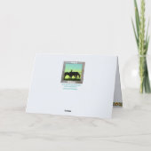 Amish Farm Weihnachtskarten, Name hinzufügen Feiertagskarte (Rückseite)