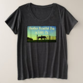 Amish Farms Lititz Pa Besuchen Sie Lititz! Große Größe T-Shirt (Design vorne)
