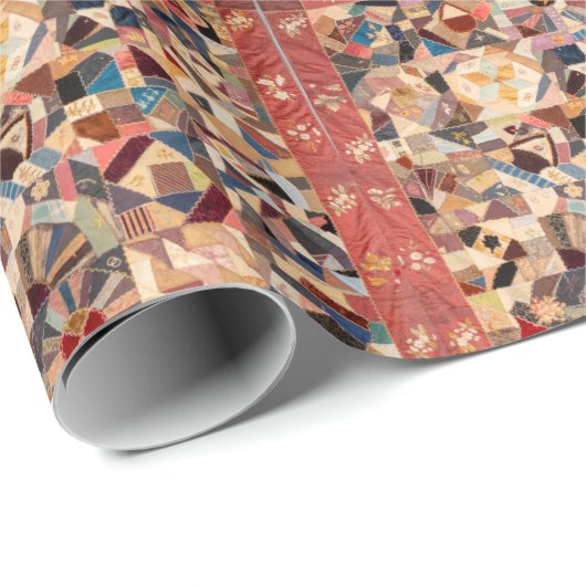 Amish Freundschaftsquilt Geschenkpapier (Rolleneckpunkt)