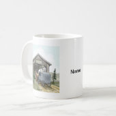 Amish gedeckte Brücke Kaffeetasse (Vorderseite Links)