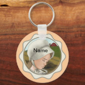 Amish Girl Bonnet Schlüsselanhänger (Vorderseite)
