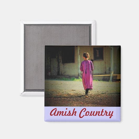 Amish Girl Magnet (Vorderseite/Rückseite)