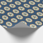 Amish - Hex-Stern - GLÜCK 1 Geschenkpapier (Ecke)