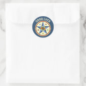 Amish - Hex-Sternzeichen - GLÜCK 1 Runder Aufkleber (Tasche)