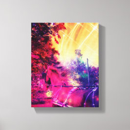 Amish Horse Fun Leinwanddruck