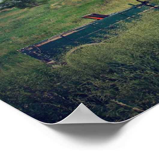 Amish Horse Gewartet Poster (Ecke)