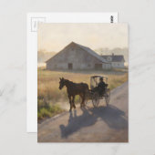 Amish Horse Painting Postkarte (Vorne/Hinten)