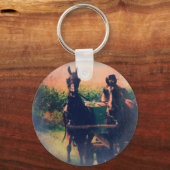 Amish Horse Team Schlüsselanhänger (Vorderseite)