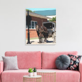Amish Horse und Buggy gehorchen Leinwanddruck (Insitu (Wohnzimmer))