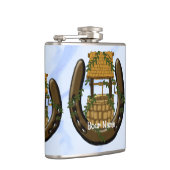 Amish Horseshoe wünscht Brunnen Flachmann (Rechts)