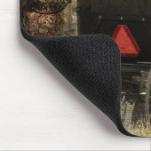 Amish Horst und Buggy Sepia Postcard Mousepad (Ecke)