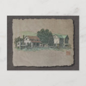 Amish House & Barn Postkarte (Vorderseite)