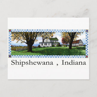 Amish House Shipshewana Indiana Postkarte