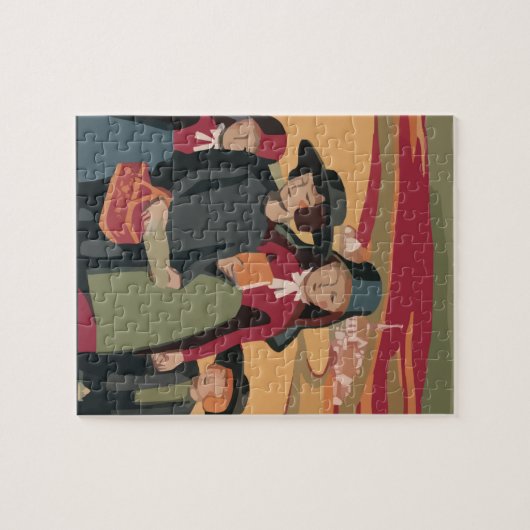AMISH KINDER ART JIGSAW PUZZLE (Horizontal)