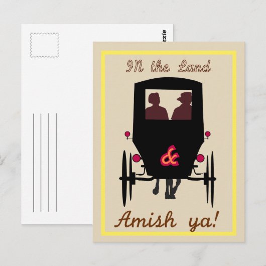 Amish Land Postkarte (Vorne/Hinten)