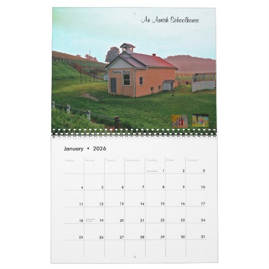 Amish Life Calendar Kalender (Jan 2026)
