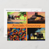 Amish Montage Postcard Postkarte (Vorne/Hinten)
