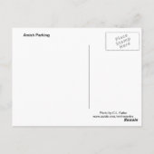 Amish Parking Postkarte (Rückseite)