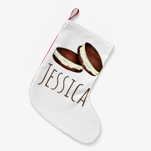 Amish Pennsylvania PA Dutch Foods Whoopie Pie Kleiner Weihnachtsstrumpf (Vorderansicht (hängend))