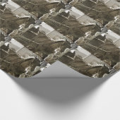 Amish Pferd ist Albern mit Zunge verklemmt Geschenkpapier (Ecke)