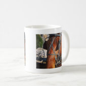 Amish Pferd Kaffeetasse (VorderseiteRechts)