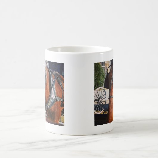 Amish Pferd Kaffeetasse (Mittel)