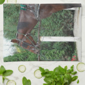 Amish Pferd Küchentuch (Gefaltet)
