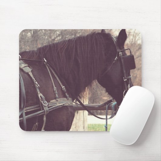 Amish Pferd Mousepad (Mit Mouse)