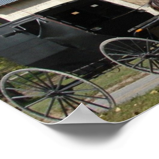 Amish Pferd Poster (Ecke)