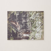 Amish Pferd und Buggy im Schatten Puzzle (Horizontal)