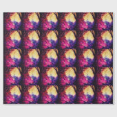 Amish Pferd und Buggy Trippy Art Geschenkpapier (Flach)