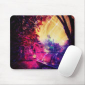 Amish Pferd und Buggy Trippy Art Mousepad (Mit Mouse)